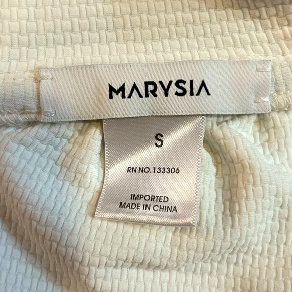 NEW Marysia Antibes Lace Up Strapless Bikini Top Sz S Green Abstract Print - Picture 5 of 5